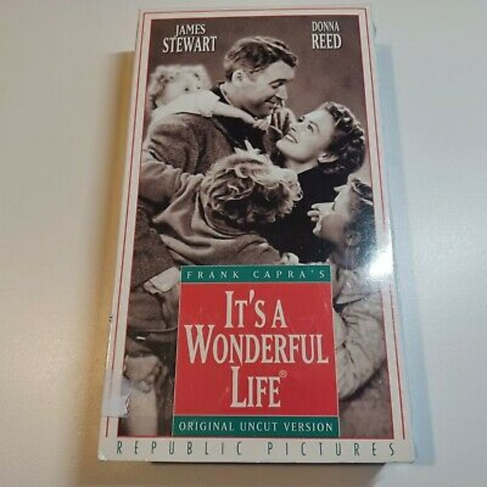 It's a Wonderful Life (VHS 1993 Uncut) New Sealed James Stewart Christmas Movie